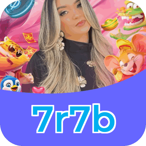 Interface do aplicativo 7r7b mostrando jogos disponíveis no iOS e Android